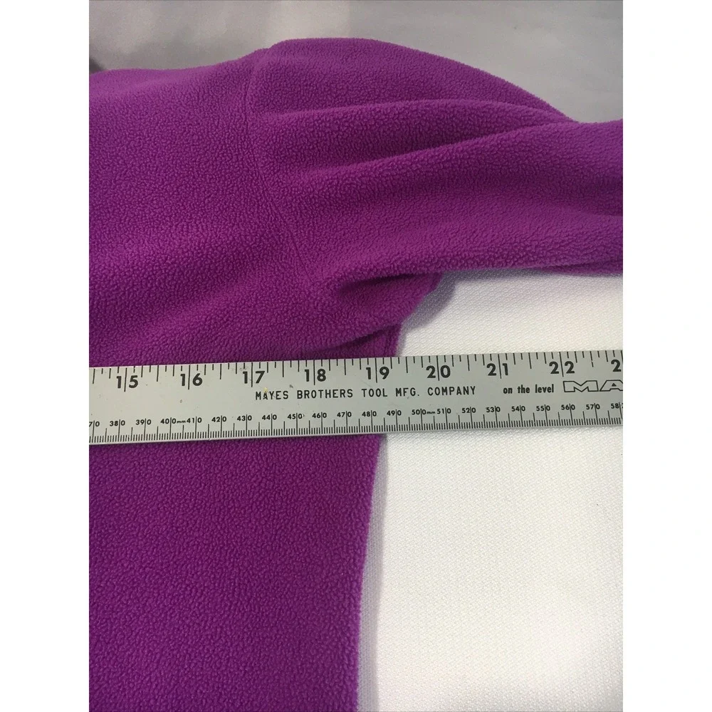 Patagonia Womens Small Purple Solid 1/4 Zip Fleece Pullover Sweater - Picture 4 of 7